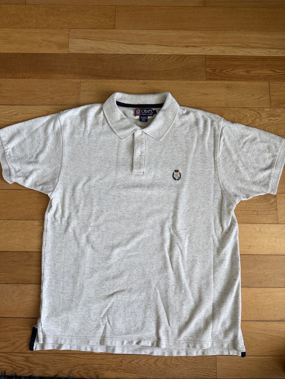 Ralph Lauren x Chaps Cream Polo with Embroidered Crest
